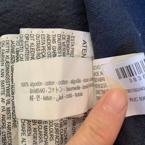 Zara Boys Hooded Navy Blue Snap Closure Denim Jacket MSRP $45 | Size 3-4 Years - Picture 12 of 13